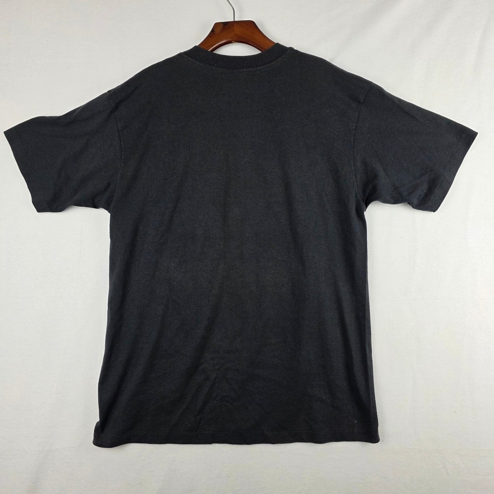 Vintage 1988 Detroit Bad Boys Basketball T-Shirt Black Single Stitch Mens Medium - Picture 7 of 8